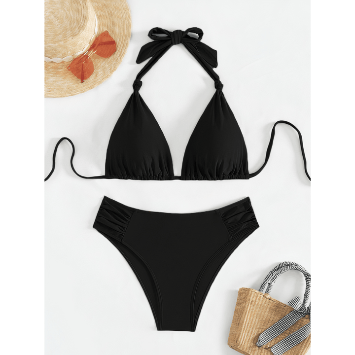 Emma & Rose Manhattan Summer™ Serenity Bikini top with floral pattern, showcasing a stylish, colorful swimwear design.
