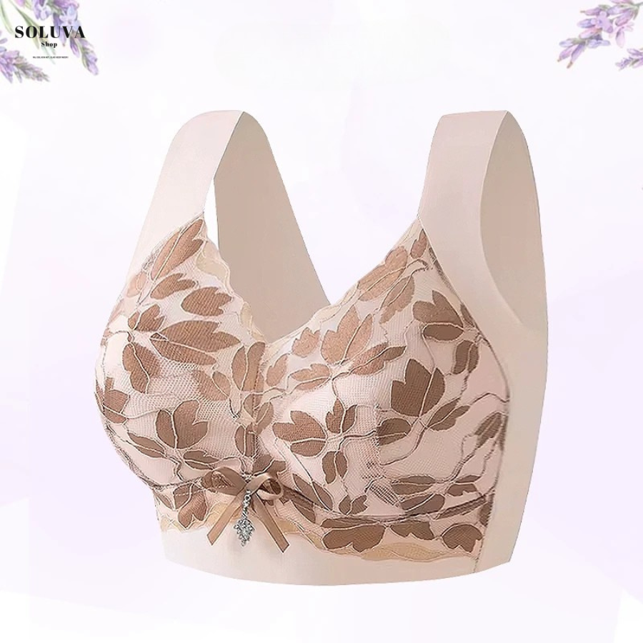 Emma & Rose SoftLift seamless lift bra, white with smooth cups and supportive design, displayed on a neutral background.