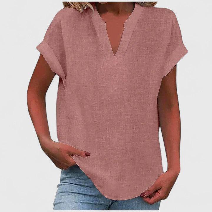 Xavinah™  |  Comfortable V-neck Blouse