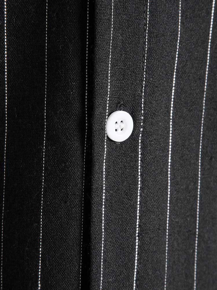Emma & Rose Manhattan Jurgen™ short sleeve shirt in light fabric with a classic collar and button front, displayed on a hanger.