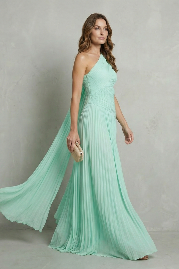 Sylvarine – Ethereal chiffon drape – Maxi dress
