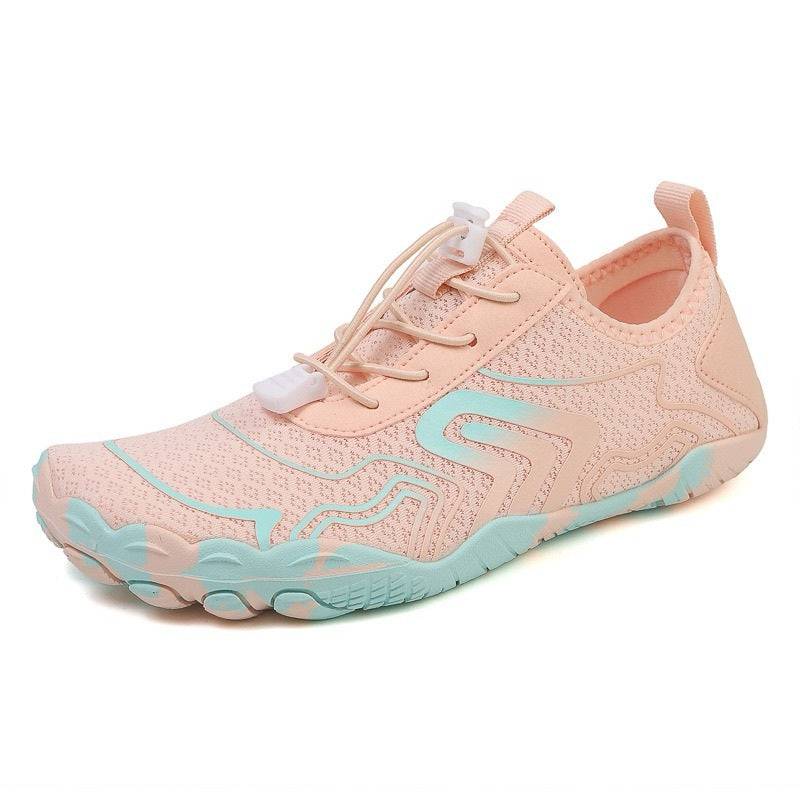 Emma & Rose Cape Town Jolien™ Aqua Healthy Non-slip Shoes with textured soles and aqua blue design, perfect for water activities.