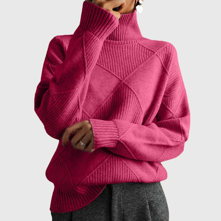 Emma & Rose knit turtleneck sweater — women's winter knitwear