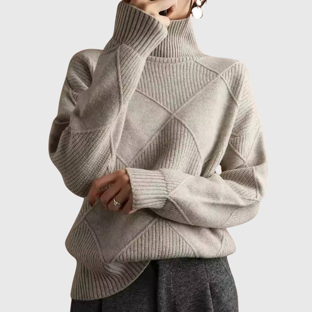 Emma & Rose knit turtleneck sweater — women's winter knitwear