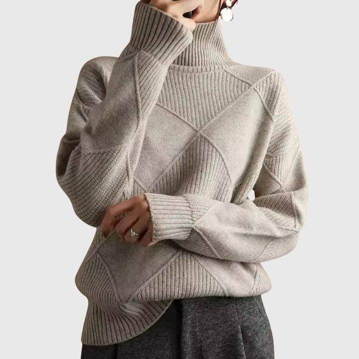 Emma & Rose knit turtleneck sweater — women's winter knitwear