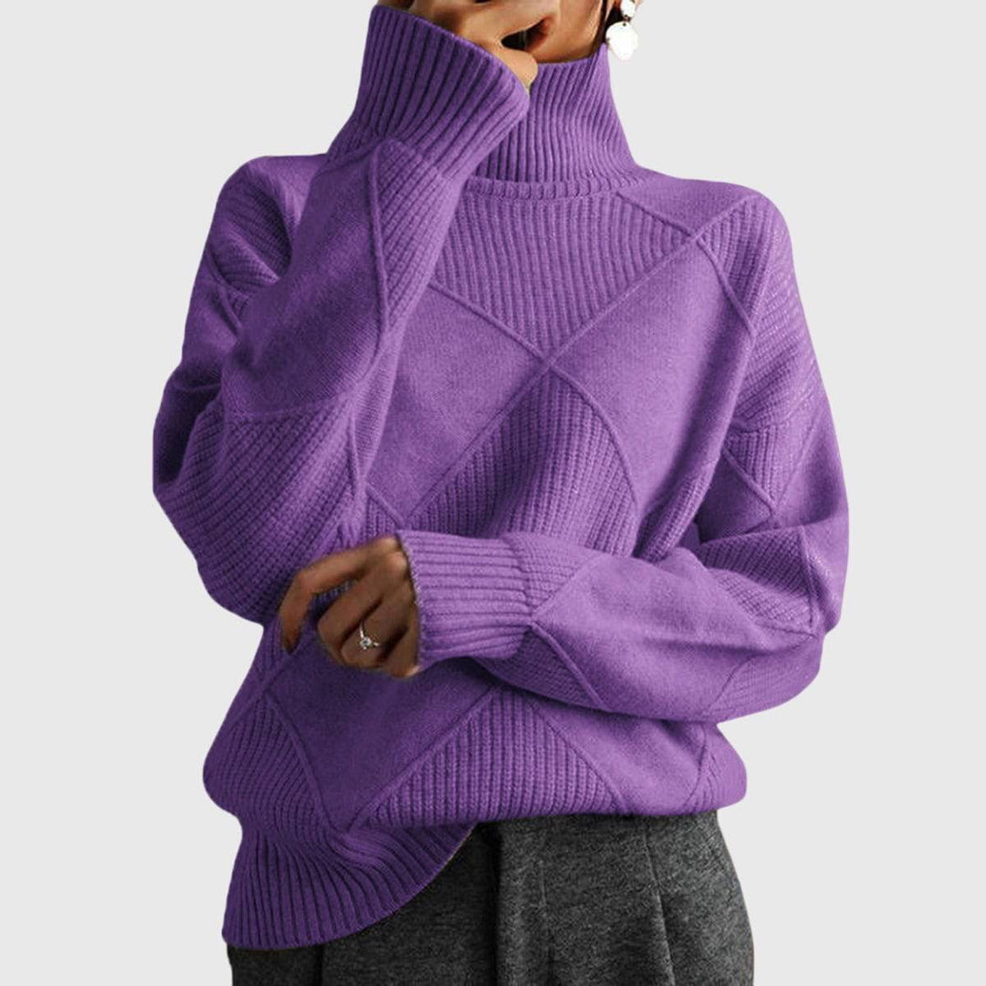 Emma & Rose knit turtleneck sweater — women's winter knitwear