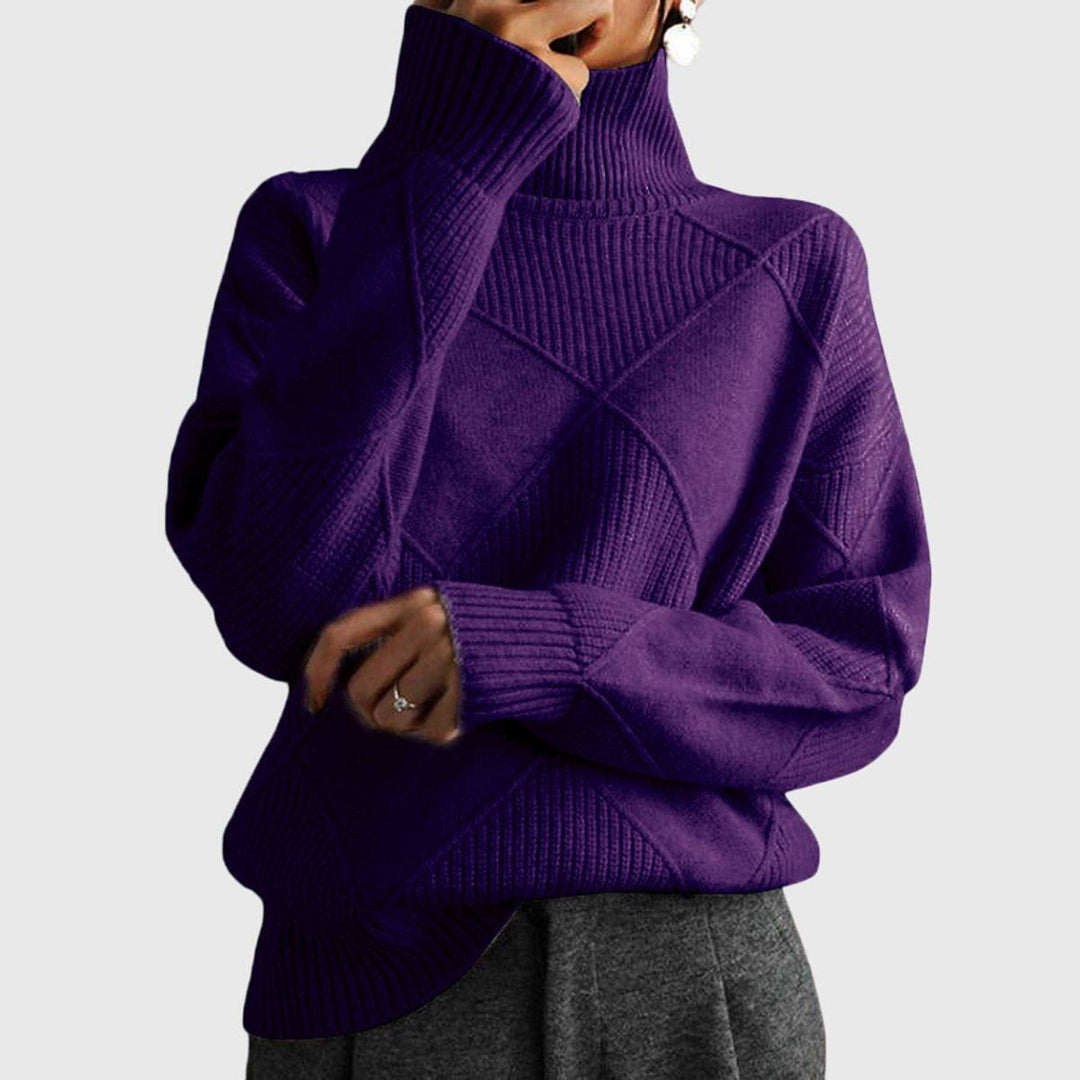 Emma & Rose knit turtleneck sweater — women's winter knitwear