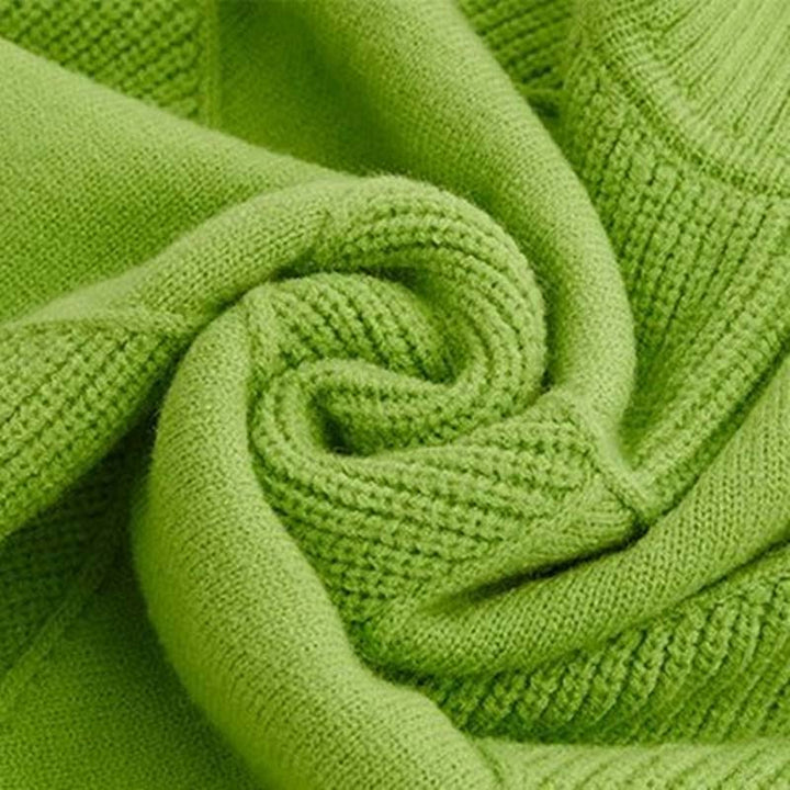 Casual Knit Pullover in Solid Colour