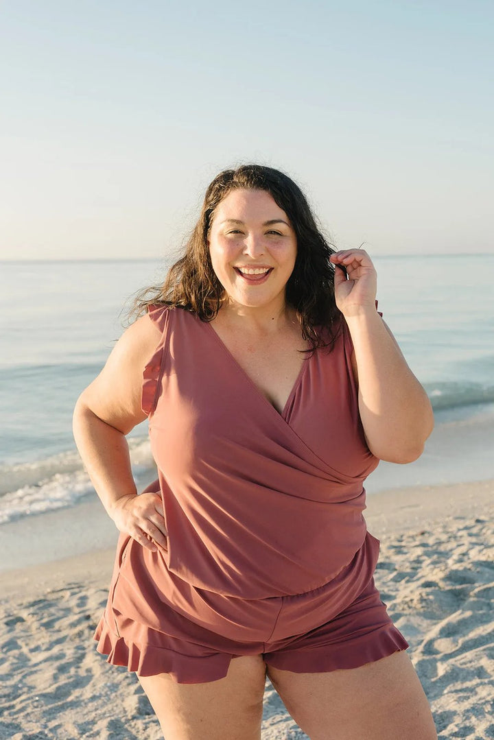 Reana™ – Ruffled Swimsuit with Bust Support