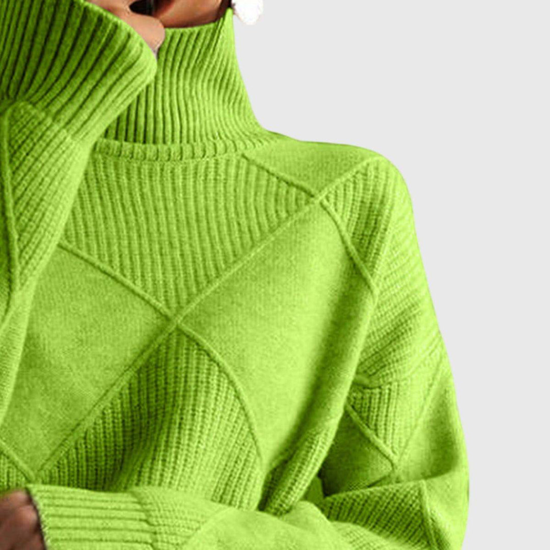 Emma & Rose knit turtleneck sweater — women's winter knitwear