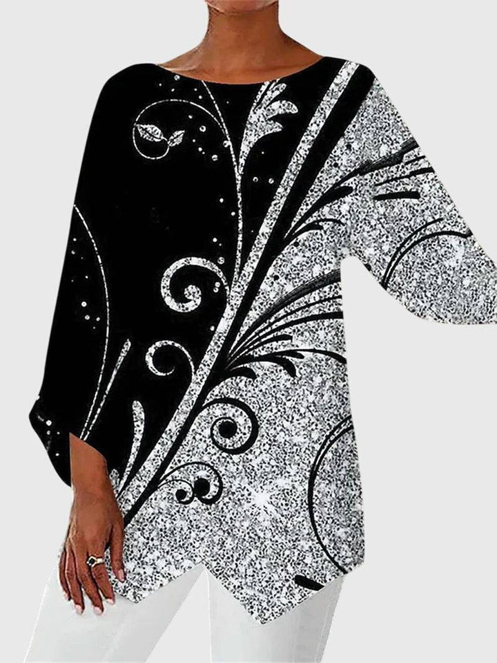 Elegant Emma & Rose Cape Town Alayah™ crew neck top with a classic fit and soft fabric, shown in a stylish, neutral color.