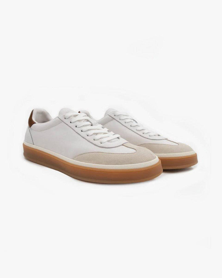 Emma & Rose Manhattan Clay casual leather sneaker with white sole and sleek design, perfect for everyday comfort and style.