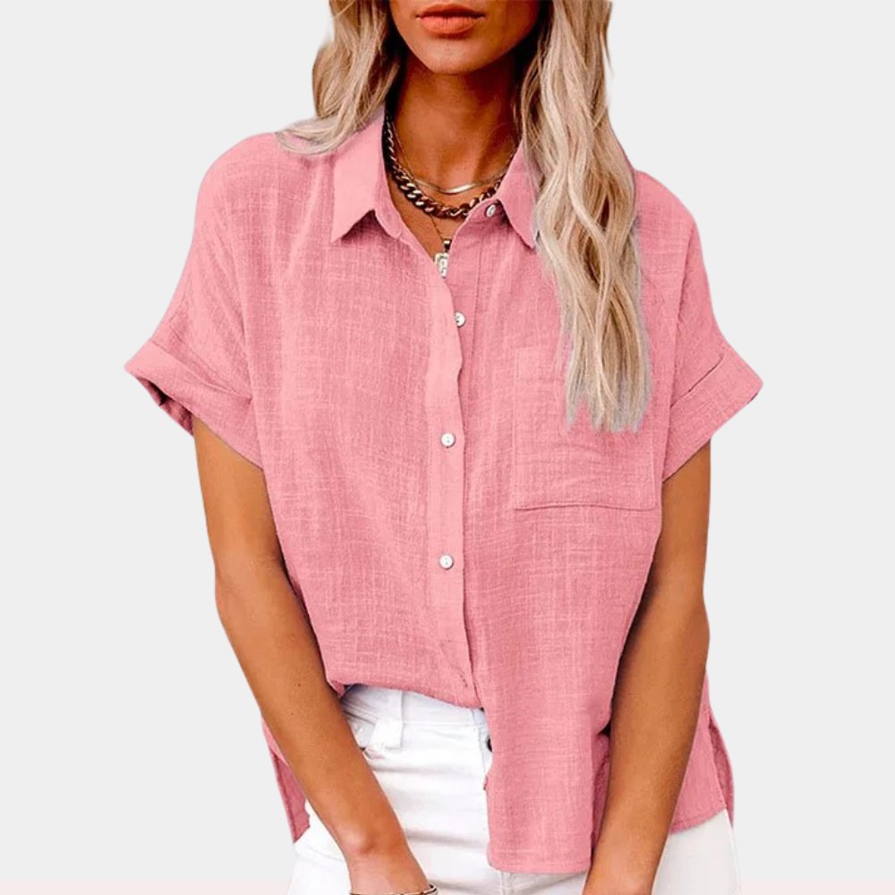 Alma | Women's Lightweight Short-Sleeved Shirt with Breast Pocket