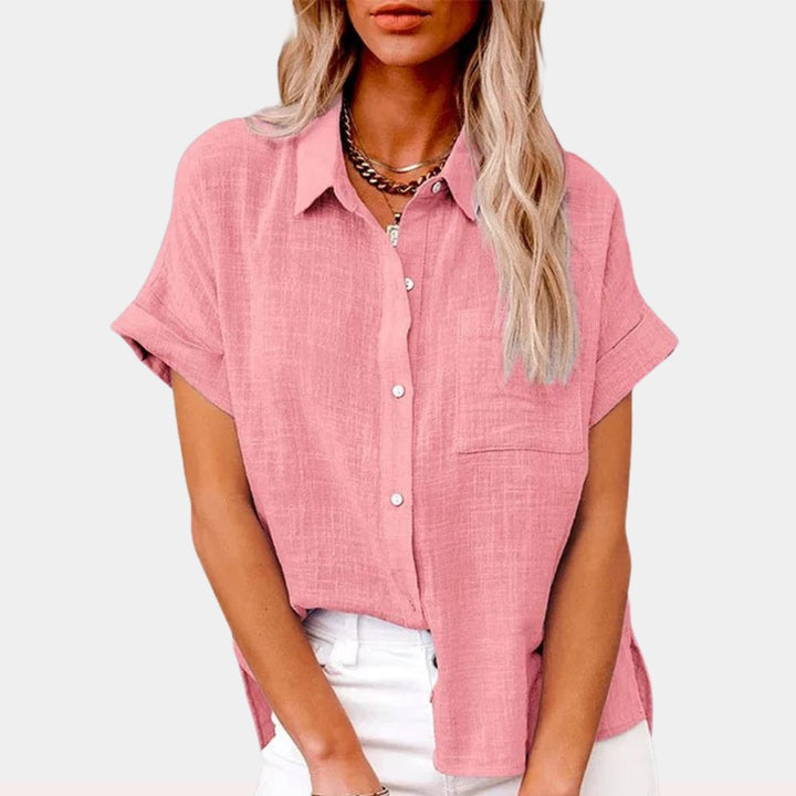 Alma | Women's Lightweight Short-Sleeved Shirt with Breast Pocket
