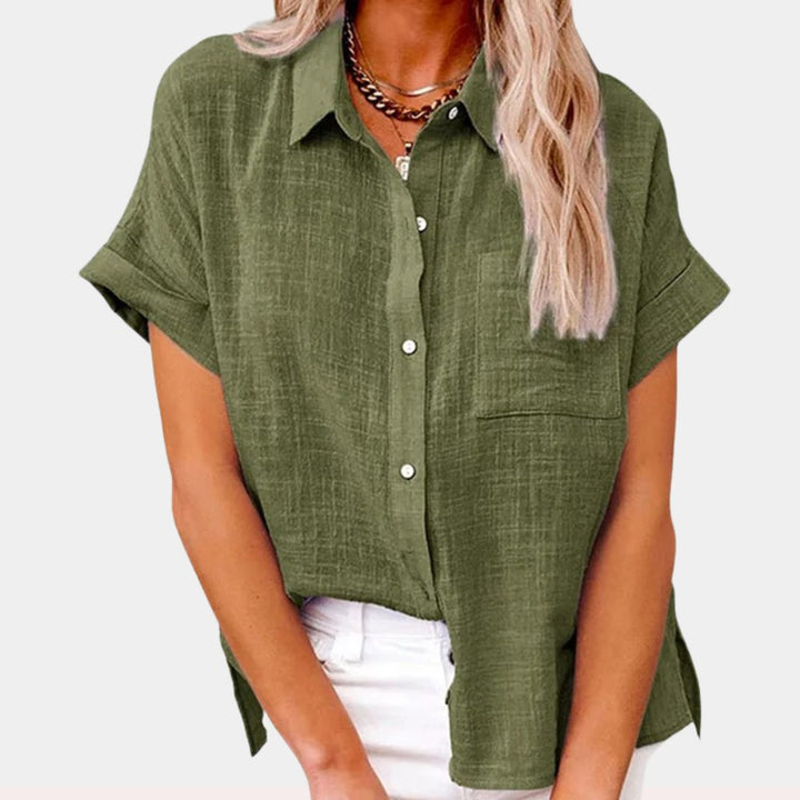 Alma | Women's Lightweight Short-Sleeved Shirt with Breast Pocket