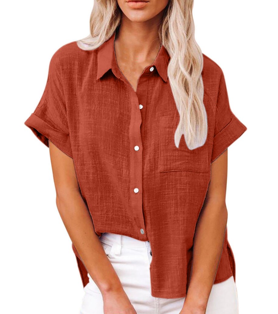Alma | Women's Lightweight Short-Sleeved Shirt with Breast Pocket