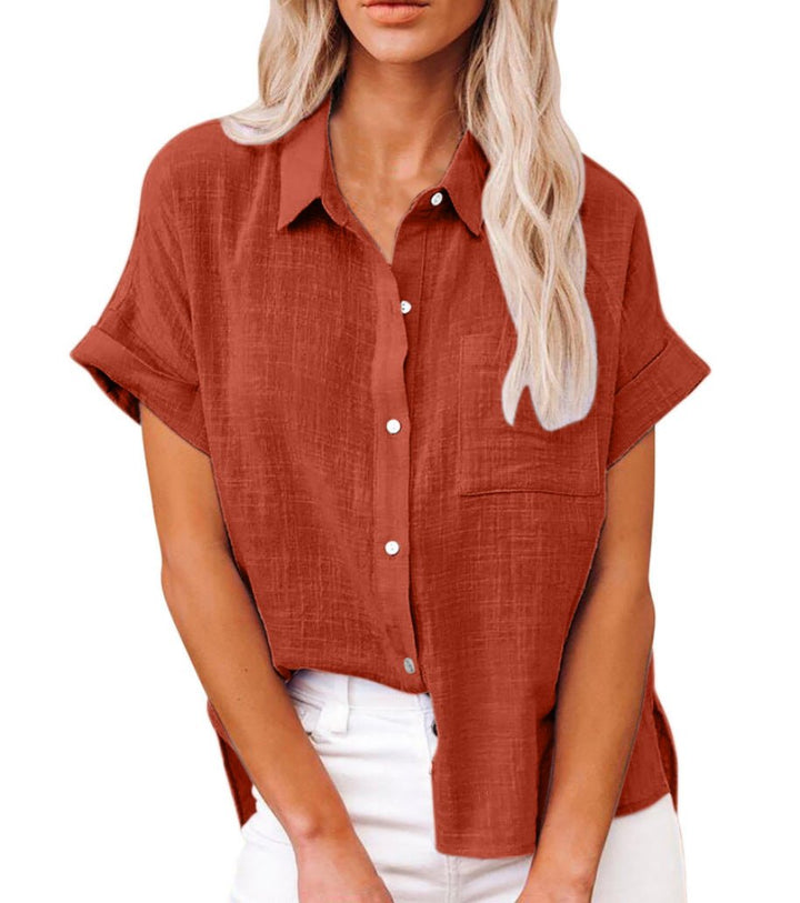 Alma | Women's Lightweight Short-Sleeved Shirt with Breast Pocket