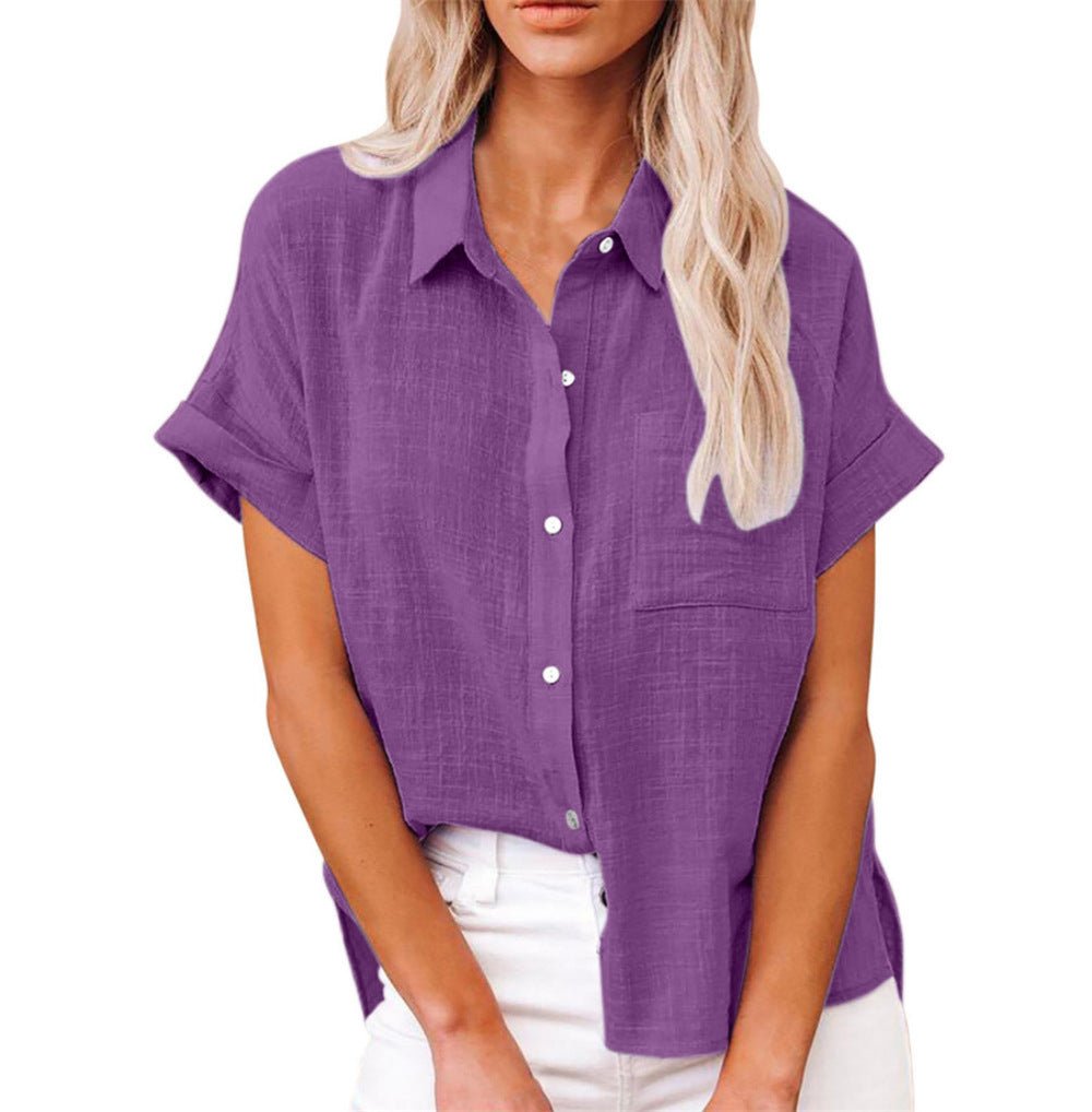 Alma | Women's Lightweight Short-Sleeved Shirt with Breast Pocket