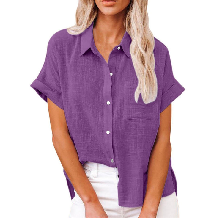 Alma | Women's Lightweight Short-Sleeved Shirt with Breast Pocket