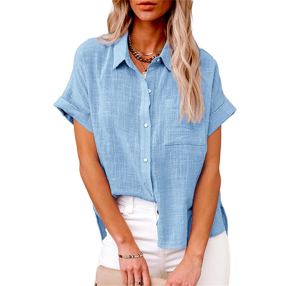 Alma | Women's Lightweight Short-Sleeved Shirt with Breast Pocket