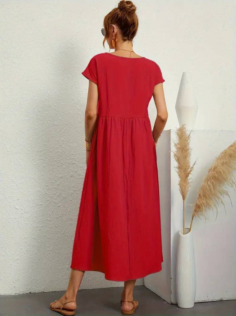 Emma & Rose Manhattan Elisa™ dress pocket in soft fabric with detailed stitching and a functional design.