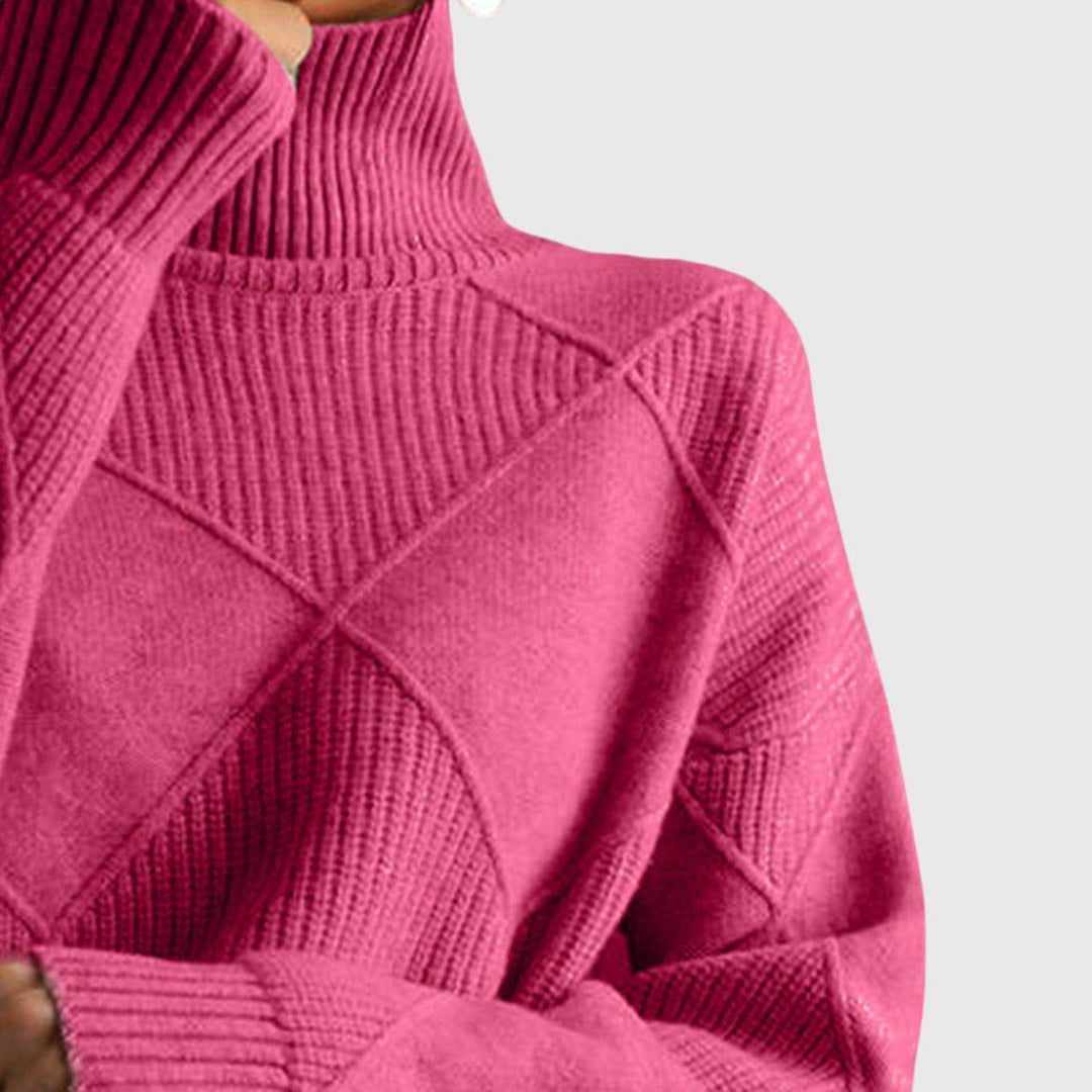 Emma & Rose knit turtleneck sweater — women's winter knitwear