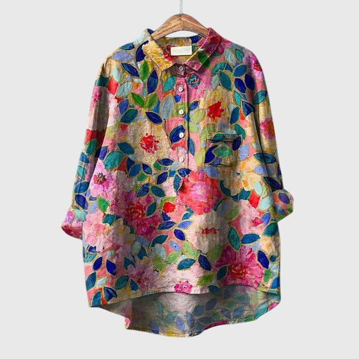 Elegant Elly™ blouse by Emma & Rose Cape Town, featuring a stylish design with soft fabric and intricate detailing.