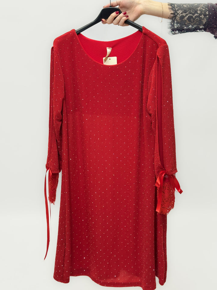 Emma & Rose Cape Town Bridget™ Brilliant Dress in black with soft luxurious fabrics and decorative bows.