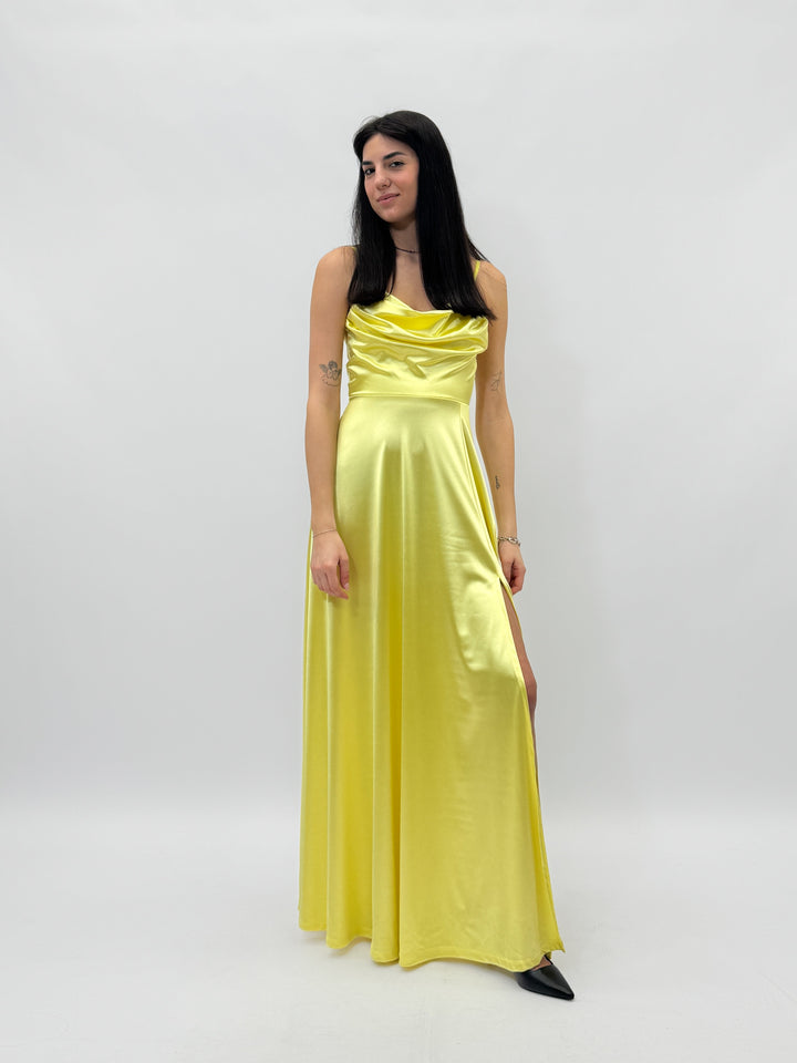 Light blue Bianca™ long dress from Emma & Rose Cape Town, elegant abiti with flowing fabric and stylish design.