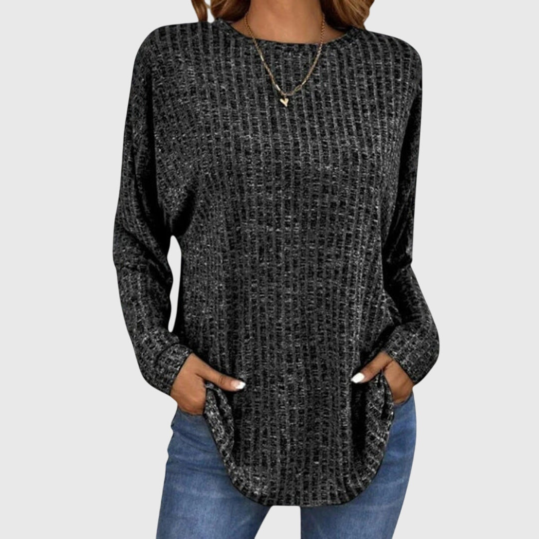 Black Isabelle™ elegant top by Emma & Rose Cape Town, featuring a stylish design and sophisticated silhouette.