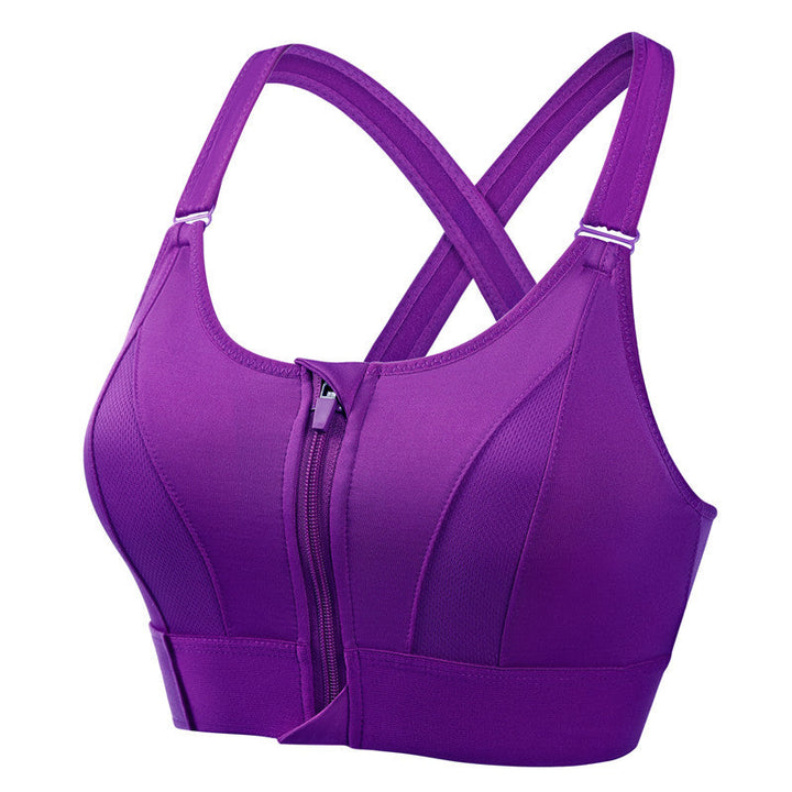Black Velora sports bra with support from Emma & Rose Cape Town, featuring a snug fit and breathable fabric for active wear.