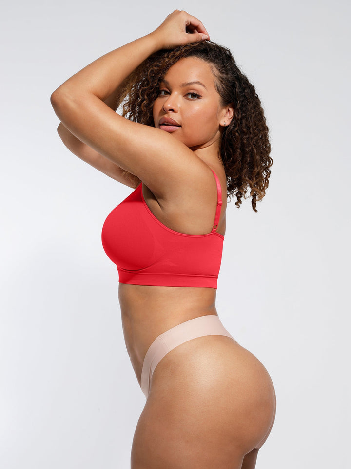 Pink Emma & Rose Cape Town Amy seamless shaping bra with smooth, supportive cups and adjustable straps.