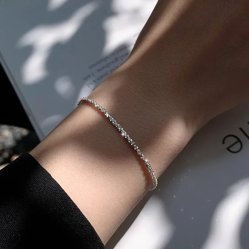 Emma & Rose Cape Town Shining™ Refined Bracelet featuring elegant metallic design and delicate chain.