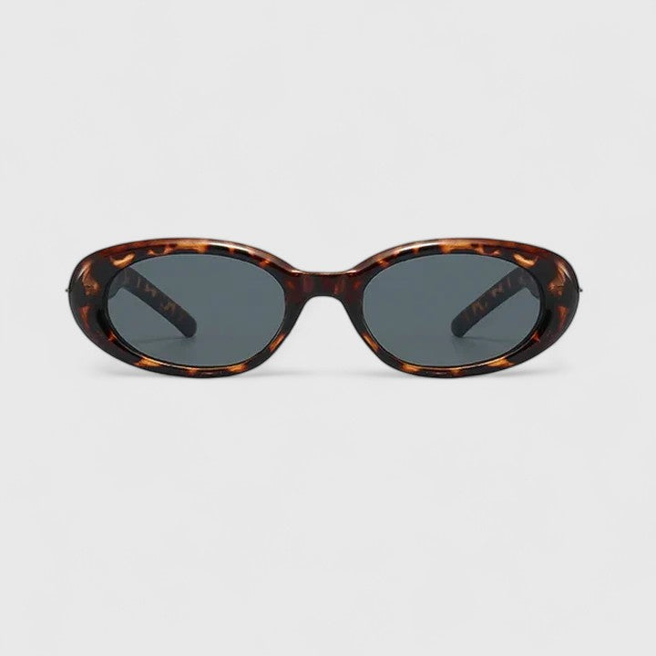 Emma & Rose Cape Town Danyqee stylish sunglasses with leopard grey frames and dark lenses, showcasing trendy eyewear design.