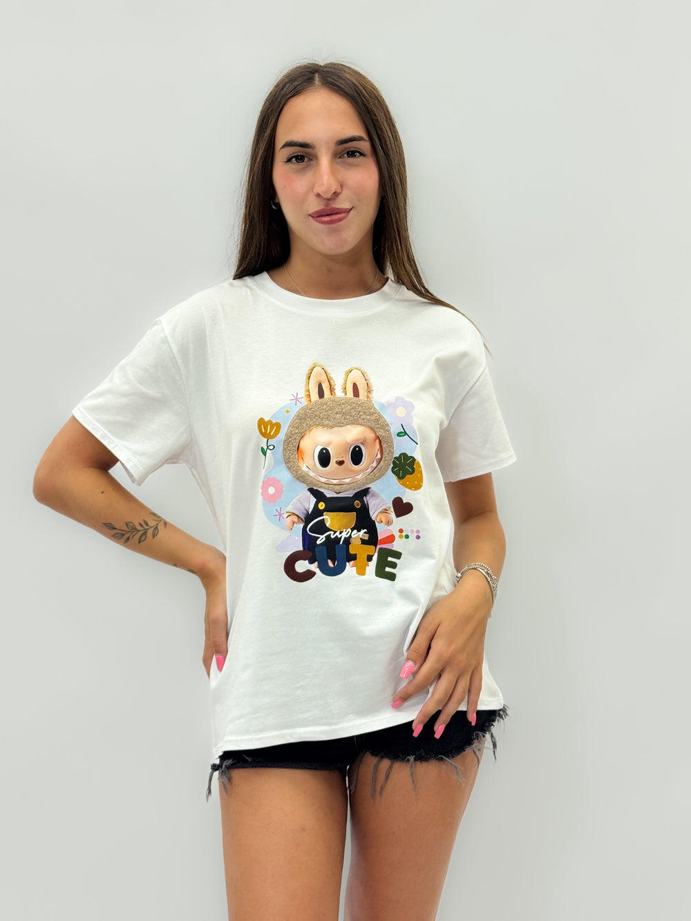 Emma & Rose Cape Town Renske printed T-shirt featuring colorful floral design on soft fabric.