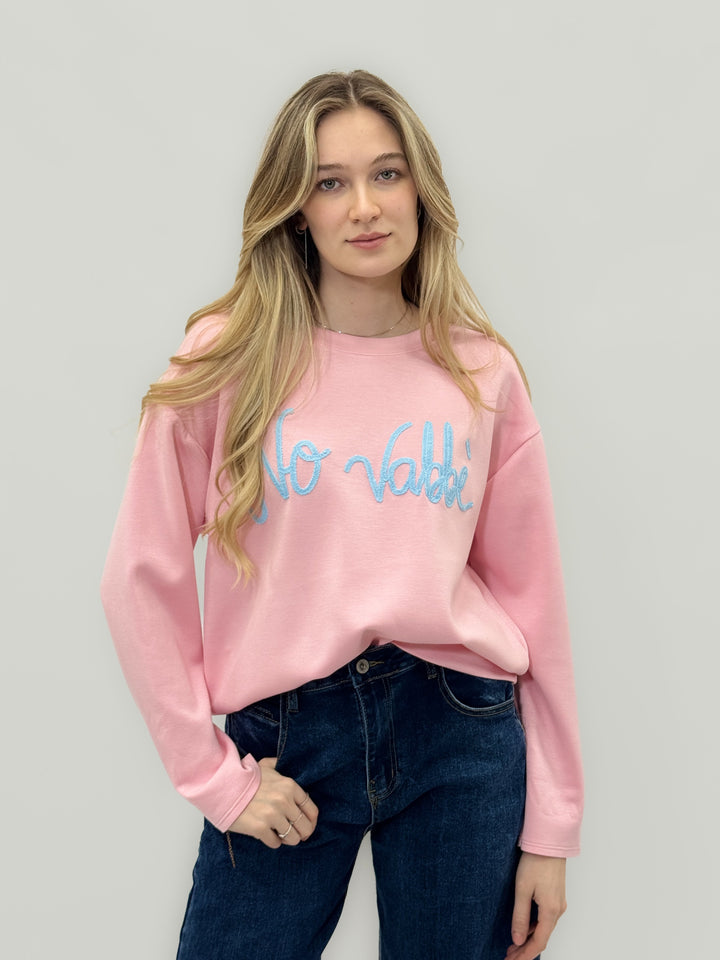 Black Noa™ sweatshirt by Emma & Rose Cape Town, casual ironic maglieria with a relaxed fit and minimalist design.