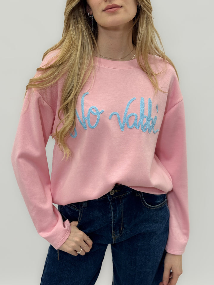 Black Noa™ sweatshirt by Emma & Rose Cape Town, casual ironic maglieria with relaxed fit and soft fabric.