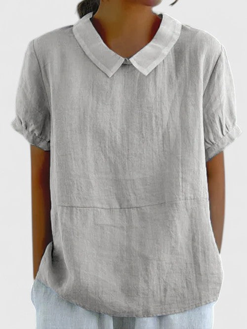 Blue Renee™ elegant shirt by Emma & Rose Cape Town, featuring a tailored fit and stylish collar detail.