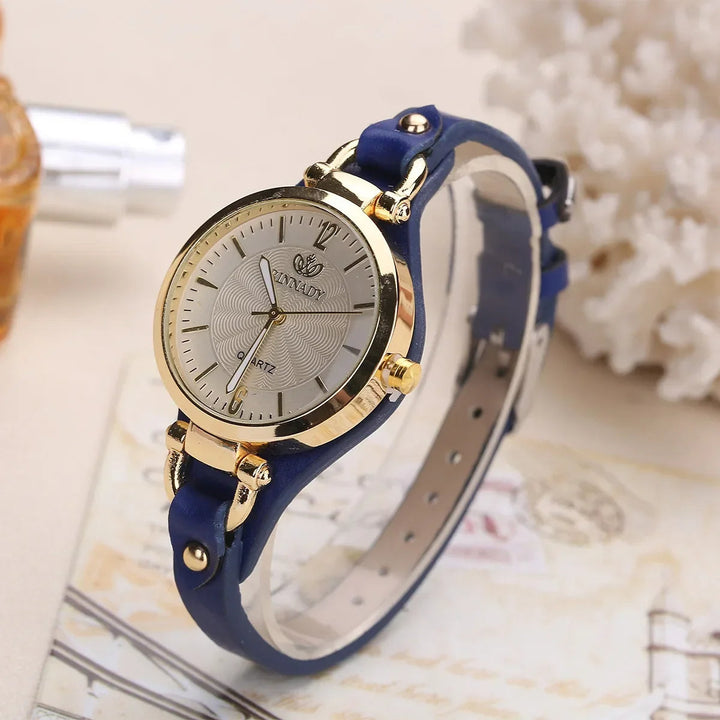 Emma & Rose Cape Town Helena™ women's brown L'Or Blanc timepiece, elegant watch with a stylish leather strap.