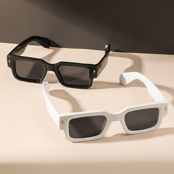 Midnight black Venice square frames for women by Emma & Rose Cape Town, featuring sleek, stylish eyewear design.