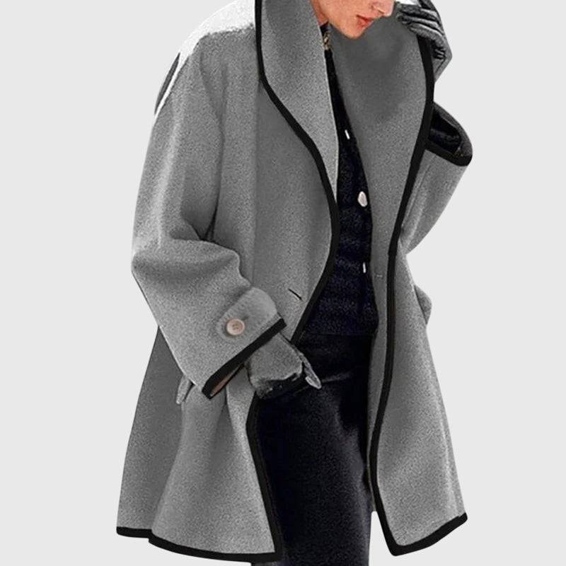 Emma & Rose Maria™ elegant trendy soft luxurious fabric jacket, stylish and comfortable outerwear for women.