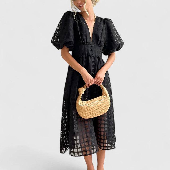 Elanqi™  |  Elegant Midi Dress