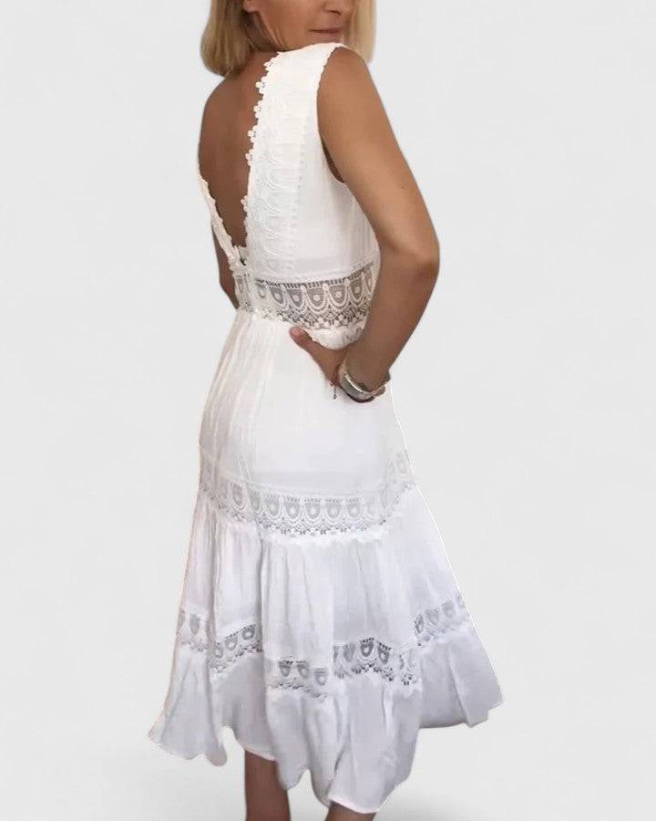 Elegant Alena™ midi dress by Emma & Rose Cape Town featuring a flowing silhouette and stylish design.