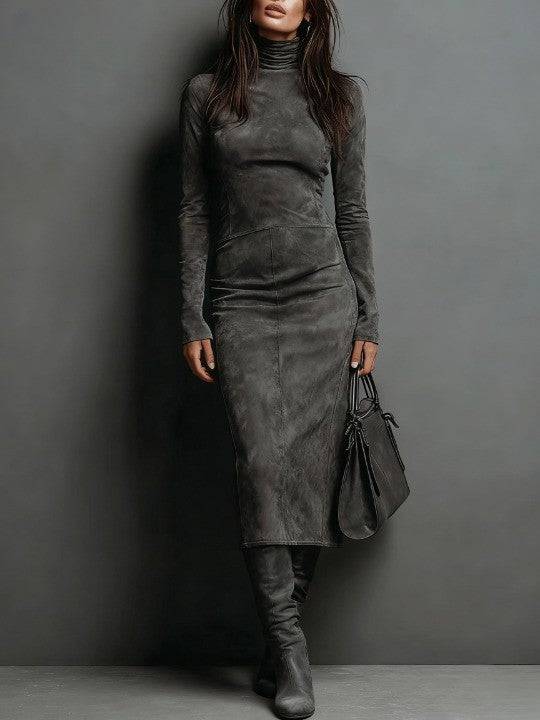 Ilaria™ flowing midi dress by Emma & Rose Manhattan, featuring lightweight fabric and elegant design, displayed on a mannequin.