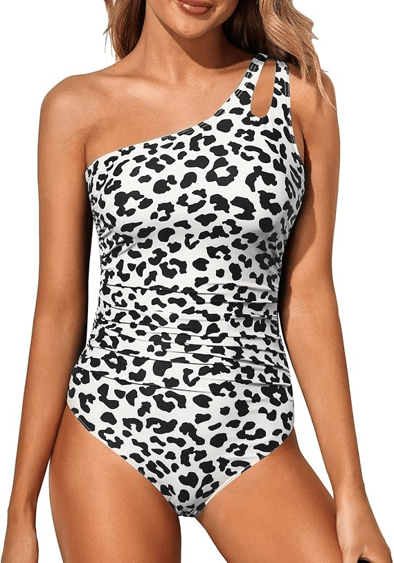 Ladies' swimsuit with one-shoulder design and tummy control – Valeria