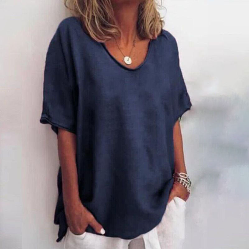 Women's Blouse | Scoop Neck Loose Fit