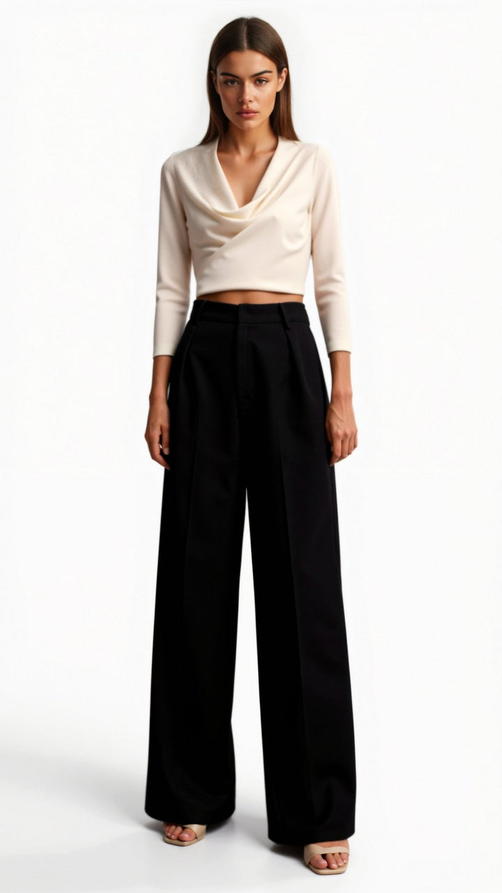 Hazel Wide-Leg Trousers