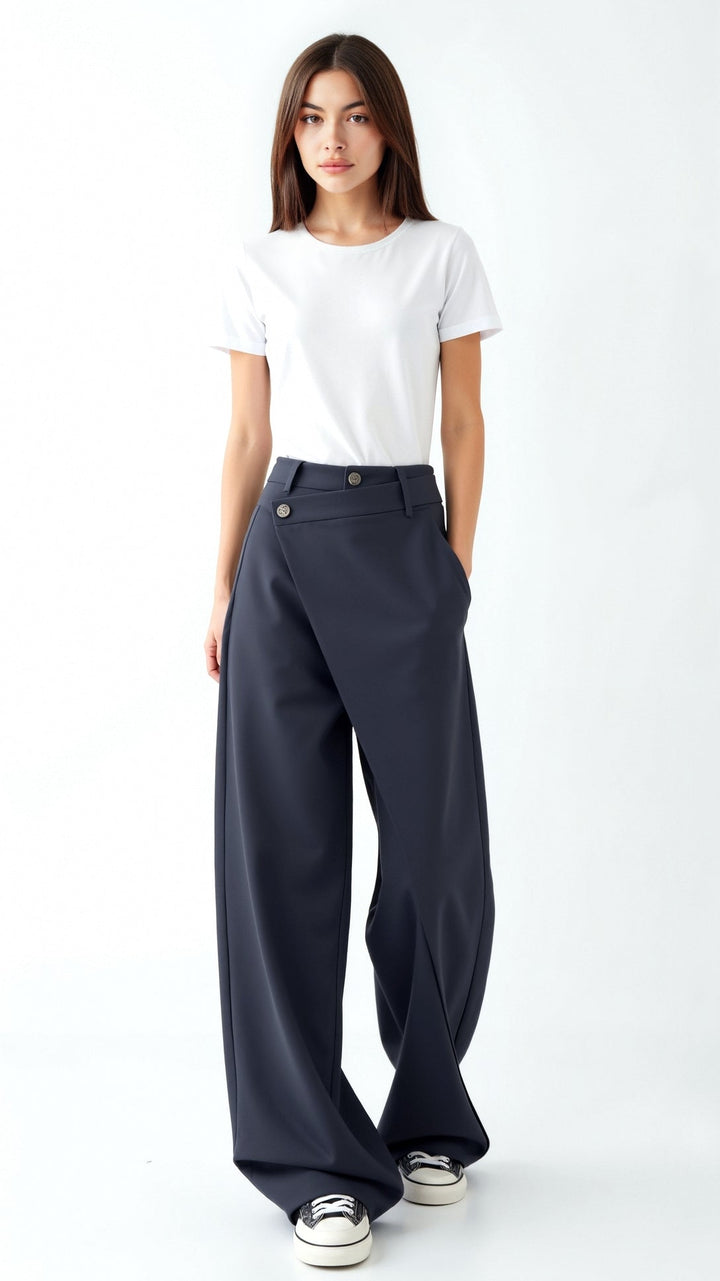 Jean Asymmetrical Trousers