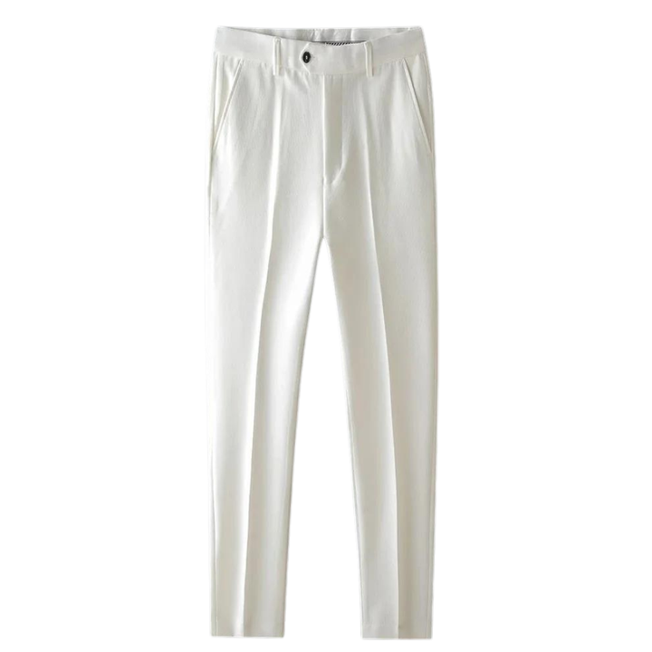 Emma & Rose Manhattan Ruben™ smart casual pants in neutral fabric, tailored fit, with front pockets, suitable for everyday wear.